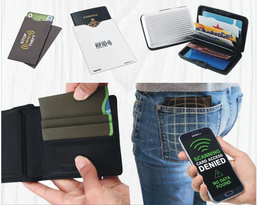 カスタム印刷 PVC RFID と NFC ブロックカード 0.86mm 1.2mm 1.5mm 厚さ