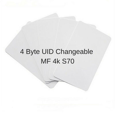 UID 変更可能 4 バイト 消極 RFID カード, PVC RFID アクセス コントロール カード ISO14443A