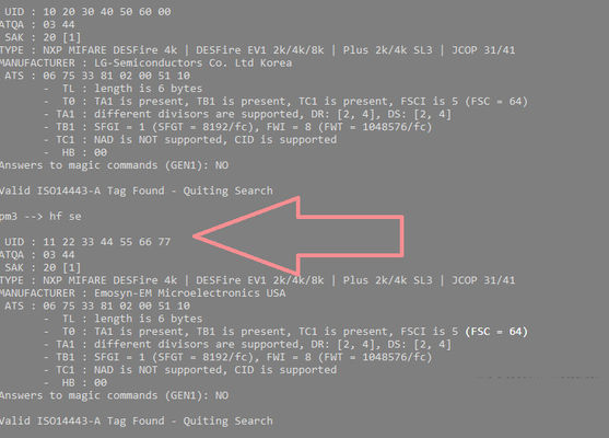 ISO14443A Uid 交換可能な RFID スマートカード 13.56mhz アクセスコントロール PVC カード