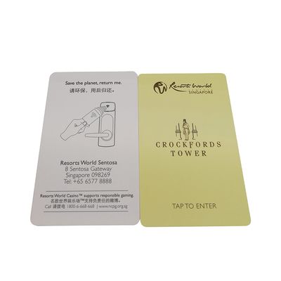 PVC スマート マグネット ホテル RFID キーカード 0.8-0.9mm 厚さ アクセス制御