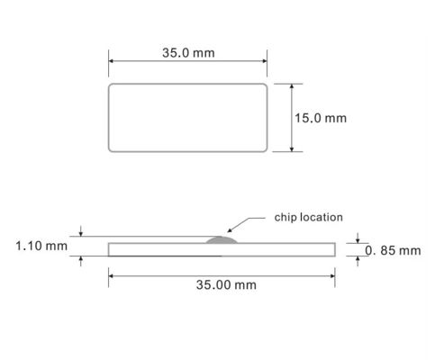 UC ODE 8 チップ付き 自動化され インテリジェントな UHF RFID 洗濯タグ