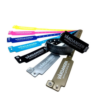 ロゴ印刷 PVC 病院 医療 腕帯 RFID NFC タグ ブレスレット 使い捨て