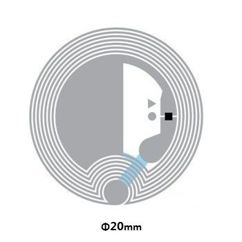 0.07mm 厚紙 NFC チップ スティッカー 再書き可能な NFC タグ 高周波 13.56mhz