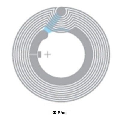 0.07mm 厚紙 NFC チップ スティッカー 再書き可能な NFC タグ 高周波 13.56mhz