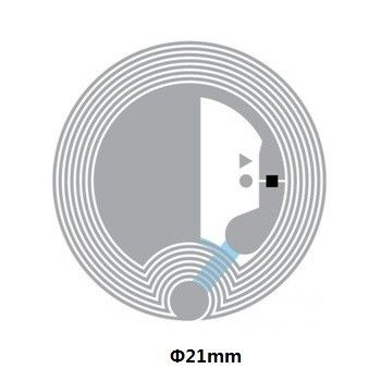 電子 213 チップ HF RFID インレイ NFC プログラム可能なタグ PET素材