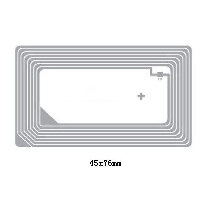 45x76mm HF RFID インレイ PET素材 13.56MHZ 周波数エッチングアンテナ